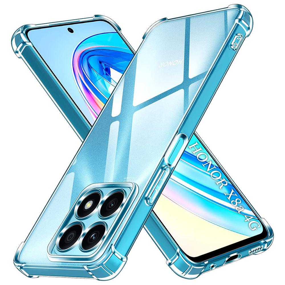 Husa de protectie Techsuit Shockproof Clear Silicone compatibil cu Honor X8a, Transparent