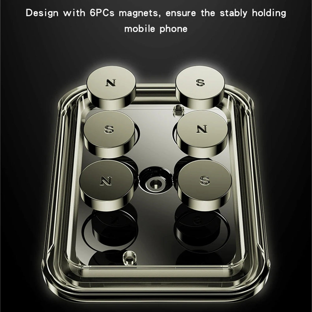 Suport Yesido (C244), Magnetic, for Air Vent, Upgraded Clip, Free Rotating Angle, N42 Magnets, Negru