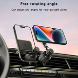 Suport Yesido (C244), Magnetic, for Air Vent, Upgraded Clip, Free Rotating Angle, N42 Magnets, Negru