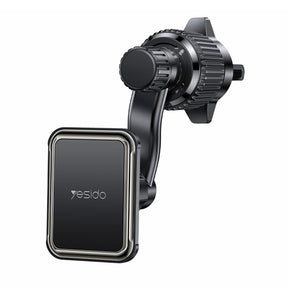Suport Yesido (C244), Magnetic, for Air Vent, Upgraded Clip, Free Rotating Angle, N42 Magnets, Negru
