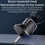 Suport Yesido (C243), for Air Vent, with Bionic Hawksbill Hook, Gravitational Lock, Negru