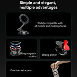 Suport Yesido (C218), Magnetic, for Dashboard, Dual-axis Design, Compatible with MagSafe, Negru