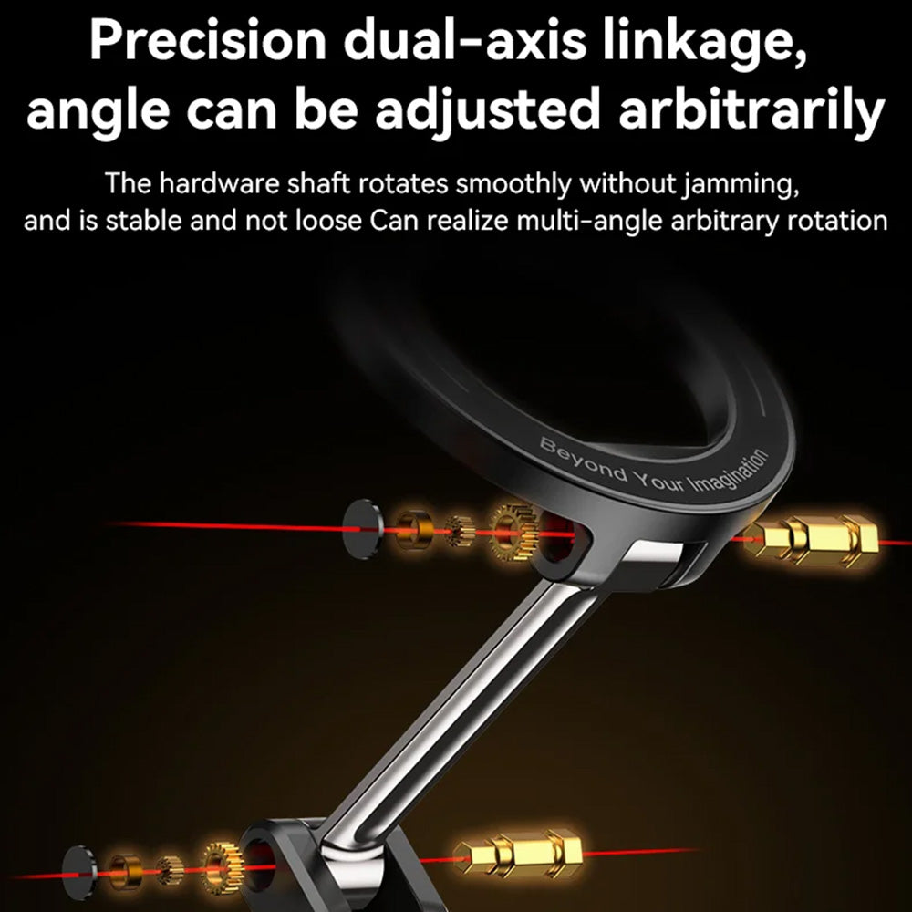 Suport Yesido (C218), Magnetic, for Dashboard, Dual-axis Design, Compatible with MagSafe, Negru