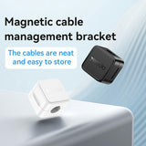 Cablu Yesido (set de 4) Organizer (C216WH), Magnetic Clips, Strong Adhesive, Mini Design, Alb