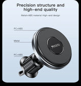 Suport Yesido with Wireless Charging (C190), for Windshield, 360°, Intelligent Identification, 15W, Negru