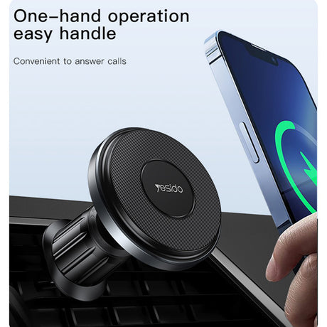 Suport Yesido C190 cu încărcare wireless, negru