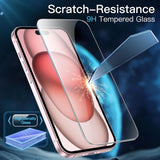 Folie de protectie ANANK 3D Curved (set de 10) compatibil cu iPhone 15 Pro, Transparent