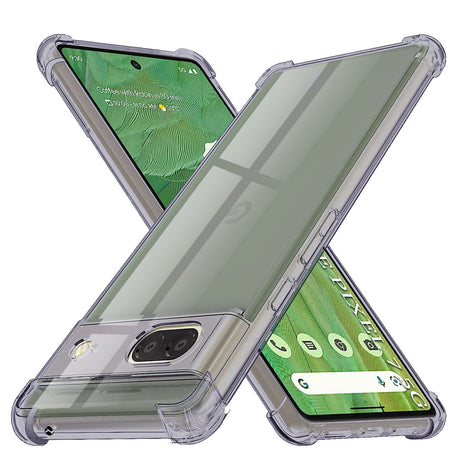 Husa de protectie Techsuit Shockproof Clear Silicone compatibil cu Google Pixel 7, Negru Fumuriu