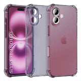 Husa de protectie Techsuit Shockproof Clear Silicone compatibil cu iPhone 16 Plus, Negru Fumuriu