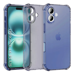 Husa de protectie Techsuit Shockproof Clear Silicone compatibil cu iPhone 16, Negru Fumuriu