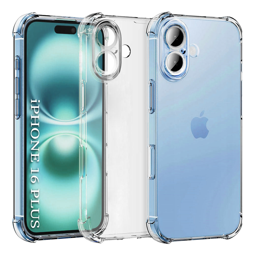 Husa de protectie Techsuit Shockproof Clear Silicone compatibil cu iPhone 16, Transparent