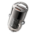 Incarcator Yesido Hidden Car (Y68), Dual-Port USB-A + Type-C, PD30W, Aluminum Alloy, Fast Charging, Negru
