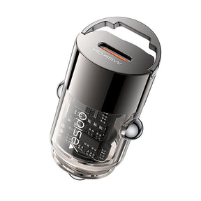 Incarcator Yesido Hidden Car (Y67), Type-C, PD45W, Aluminum Alloy, Super Fast Charging, Negru