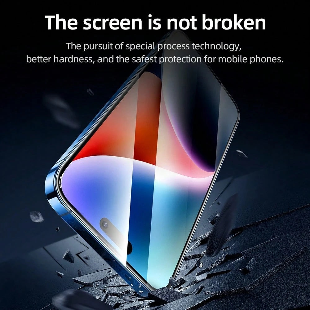 Folie de protectie Blueo 3D Full Display Curved Edge AR Glass with Applicator Pro compatibil cu iPhone 16 Pro Max / iPhone 17 Pro Max, Negru