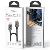 Cablu Yesido (CA196), Type-C to Type-C, Fast Charging, 480Mbps, PD60W, CarPlay Compatible, Zinc Alloy, 1.2m, Negru