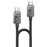 Cablu Yesido (CA196), Type-C to Type-C, Fast Charging, 480Mbps, PD60W, CarPlay Compatible, Zinc Alloy, 1.2m, Negru