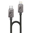 Cablu Yesido (CA195), Type-C to Lightning, Fast Charging, PD27W, CarPlay Compatible, Zinc Alloy, 1.2m, Negru