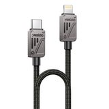 Cablu Yesido (CA195), Type-C to Lightning, Fast Charging, PD27W, CarPlay Compatible, Zinc Alloy, 1.2m, Negru