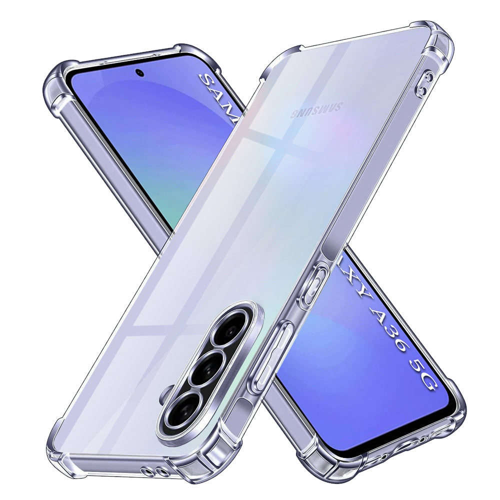 Husa de protectie Techsuit Shockproof Clear Silicone compatibil cu Samsung Galaxy A36 5G, Transparent