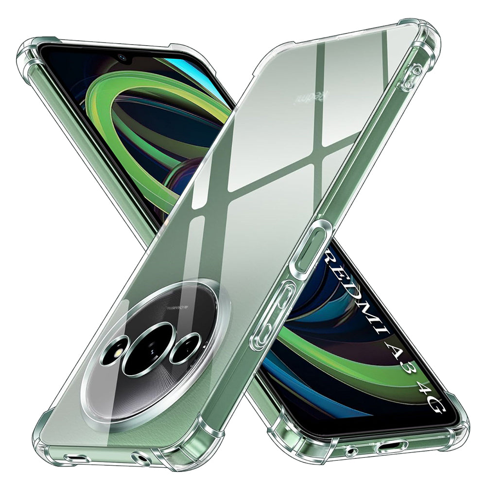 Husa de protectie Techsuit Shockproof Clear Silicone compatibil cu Xiaomi Redmi A3 / Redmi A3x, Transparent