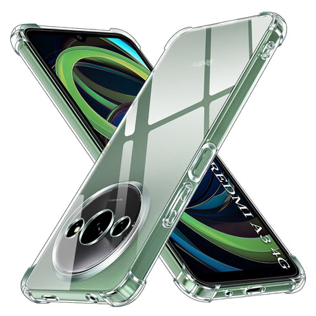Husa de protectie Techsuit Shockproof Clear Silicone compatibil cu Xiaomi Redmi A3 / Redmi A3x, Transparent