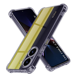 Husa de protectie Techsuit Shockproof Clear Silicone compatibil cu Xiaomi Poco X7 Pro, Negru Fumuriu