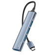 Hub/Dock Yesido Docking Station 4in1 (HB17), Type-C to 1x USB3.0, 3x USB2.0, Plug&Play, 5Gbps, Aluminum Alloy, Gri