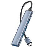 Hub/Dock Yesido Docking Station 4in1 (HB17), Type-C to 1x USB3.0, 3x USB2.0, Plug&Play, 5Gbps, Aluminum Alloy, Gri