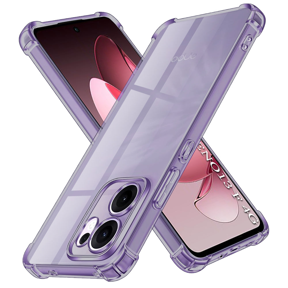 Husa de protectie Techsuit Shockproof Clear Silicone compatibil cu Oppo Reno13 F 4G / Reno13 F 5G / Reno13 FS 5G, Negru Fumuriu