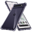 Husa de protectie Techsuit Shockproof Clear Silicone compatibil cu Google Pixel 6 Pro, Negru Fumuriu