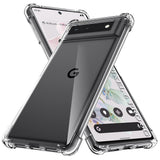 Husa de protectie Techsuit Shockproof Clear Silicone compatibil cu Google Pixel 6 Pro, Transparent
