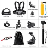 Suport Techsuit Accessory Kit CamQuest 15in1 (SA15), for GoPro Action Camera, Negru