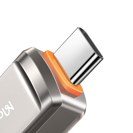 Adaptor Mcdodo OTG Adapter (OT-8730), USB to Type-C, Zinc Alloy, 5.0Gbps, Gri Inchis