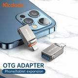 Adaptor Mcdodo OTG (OT-8600), USB3.0 la Lightning, Gri