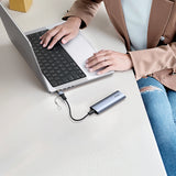 Adaptor Mcdodo OTG Adapter (OT-7580), Type-C to USB3.0, Aluminium Alloy, Charging&Data Sync, with Indicator Light, Lanyard, Negru