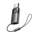 Adaptor Mcdodo OTG Adapter (OT-7610), Lightning to Type-C, Aluminium Alloy, Charging & Data Sync, 60W, Blue Light, Lanyard, Negru