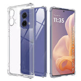 Husa de protectie Techsuit Shockproof Clear Silicone compatibil cu Motorola Moto G85, Transparent