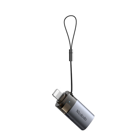 Adaptor Mcdodo OTG Adapter (OT-7850), USB to Lightning, with TF Card Reader, Fast Data Transfer, 480Mbps, LED, Lanyard, Negru