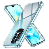 Husa de protectie Techsuit Shockproof Clear Silicone compatibil cu Honor 200 Lite, Transparent