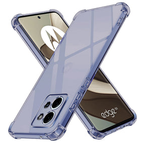 Husa de protectie Techsuit Shockproof Clear Silicone compatibil cu Motorola Edge 50, Negru Fumuriu