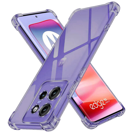Husa de protectie Techsuit Shockproof Clear Silicone compatibil cu Motorola Edge 50 Neo / Edge 60 Neo / Motorola ThinkPhone 25, Negru Fumuriu