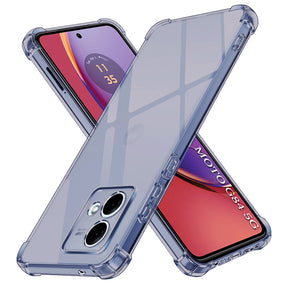Husa de protectie Techsuit Shockproof Clear Silicone compatibil cu Motorola Moto G84, Negru Fumuriu