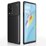 Husa de protectie Techsuit CarbonFiber compatibil cu Oppo A54 4G, Negru