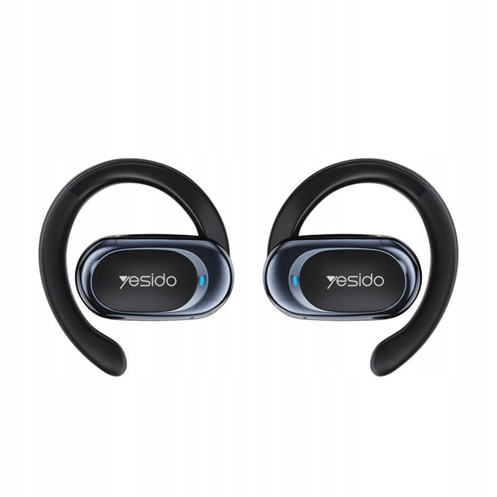 Casti Yesido (YSP13), with Bluetooth V5.3, Open-ear Design, Air Conduction Sound, 600mAh, LED, Negru