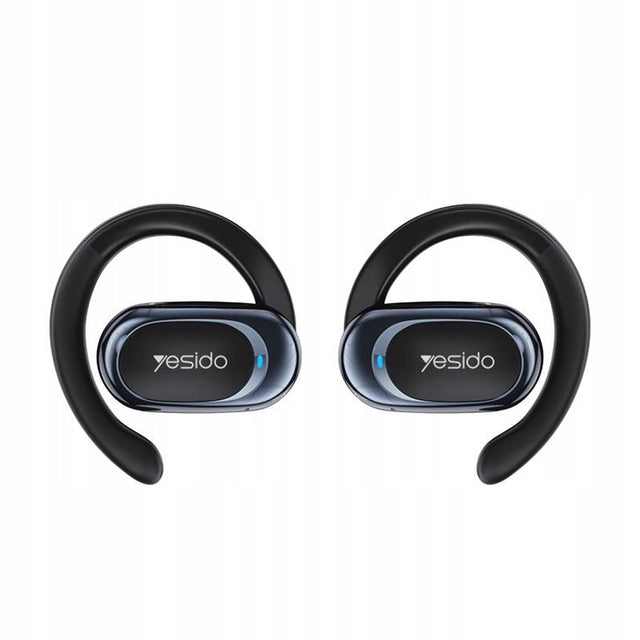 Casti Yesido (YSP13), with Bluetooth V5.3, Open-ear Design, Air Conduction Sound, 600mAh, LED, Negru