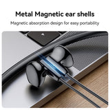 Casti Yesido (YSP21), Magnetic, Neckband Design, with Bluetooth V5.3, 280mAh, Type-C, Negru