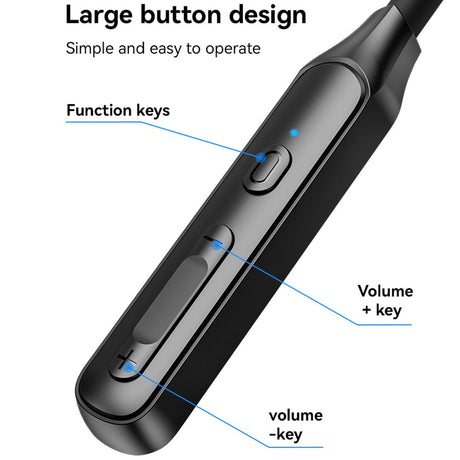 Casti Yesido (YSP21), Magnetic, Neckband Design, with Bluetooth V5.3, 280mAh, Type-C, Negru
