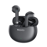 Casti Yesido (TWS21), with Bluetooth V5.3, Half-In-ear Design, Touch Control, Noise Cancelling, 320mAh, Negru