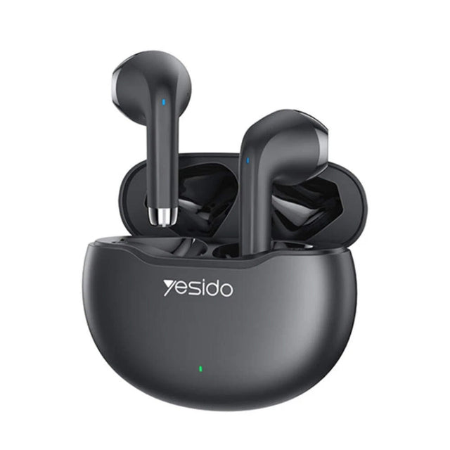 Casti Yesido (TWS21), with Bluetooth V5.3, Half-In-ear Design, Touch Control, Noise Cancelling, 320mAh, Negru