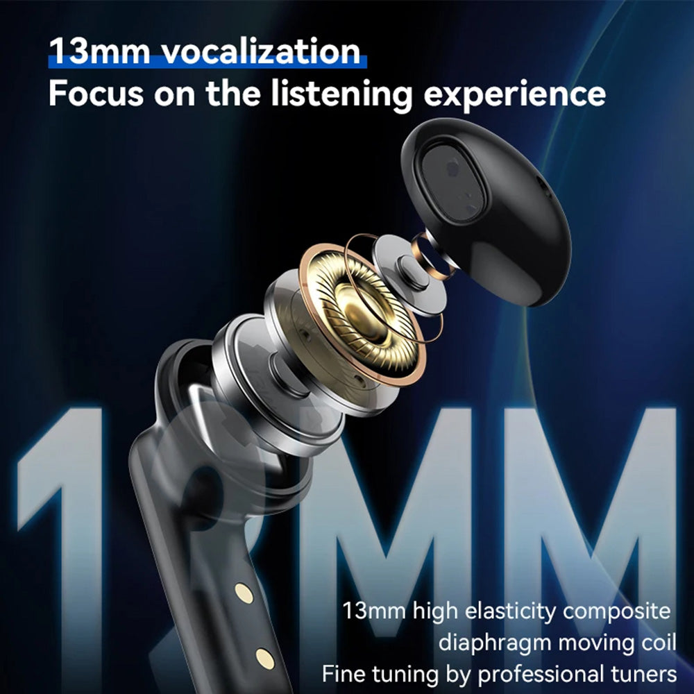 Casti Yesido (TWS25), with Microphone, Bluetooth V5.3, Touch Control, Half-In-ear Design, 250mAh, Negru